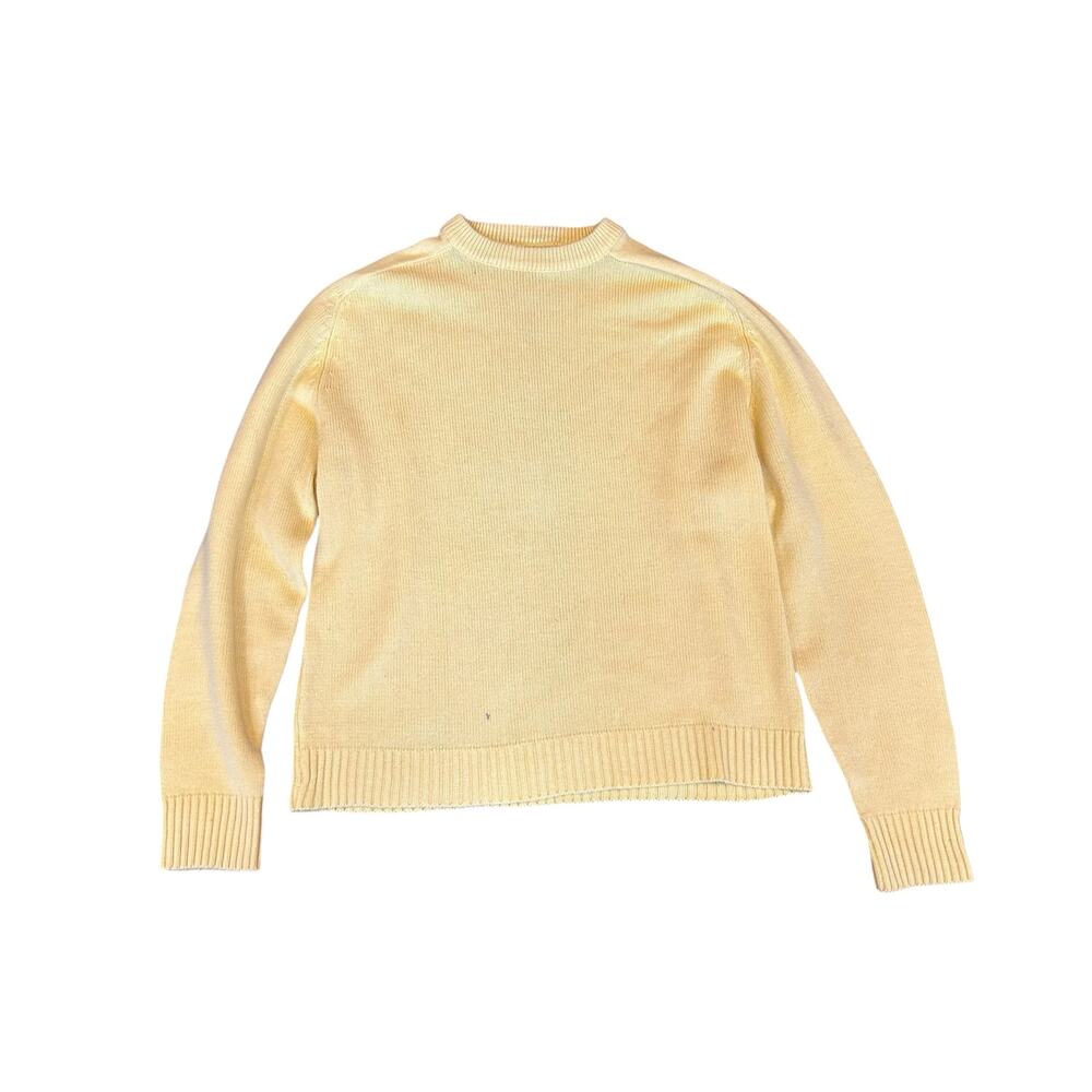 Montgomery Ward Vintage 60s Butter Yellow Sweater Medium